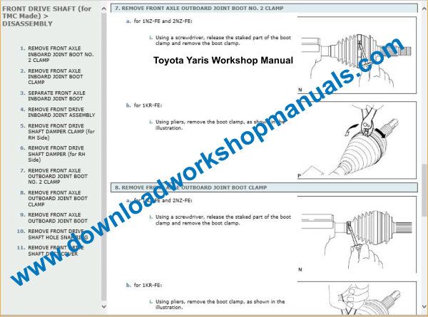 Toyota Yaris Wiring Diagrams